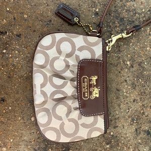 authentic coach wristlet like new